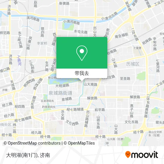 大明湖(南1门)地图
