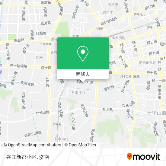 谷庄新都小区地图