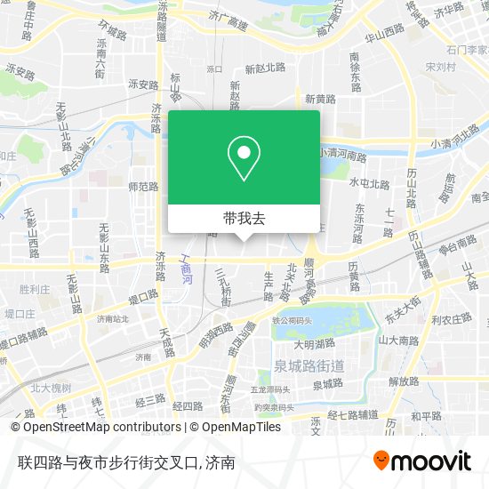 联四路与夜市步行街交叉口地图