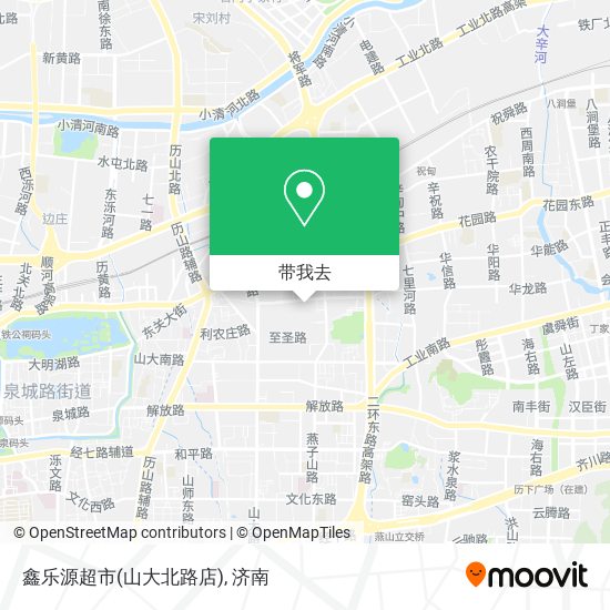 鑫乐源超市(山大北路店)地图