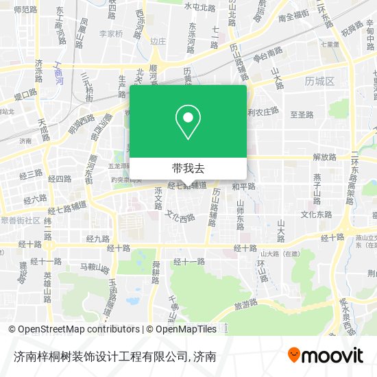 济南梓桐树装饰设计工程有限公司地图