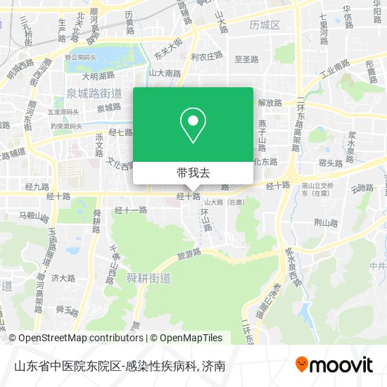 山东省中医院东院区-感染性疾病科地图