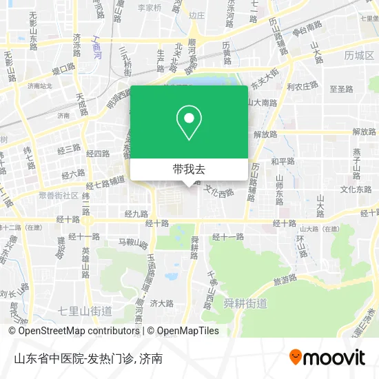 山东省中医院-发热门诊地图
