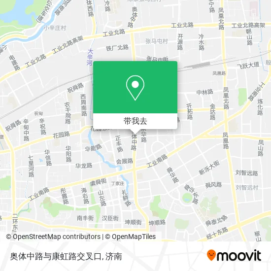 奥体中路与康虹路交叉口地图