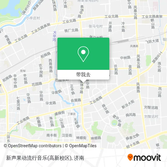 新声果动流行音乐(高新校区)地图