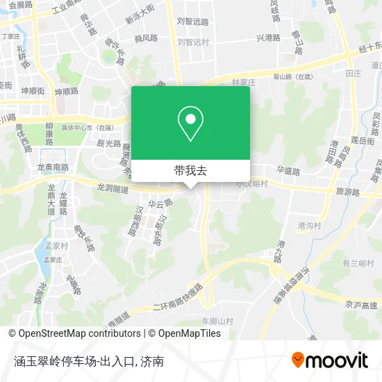 涵玉翠岭停车场-出入口地图