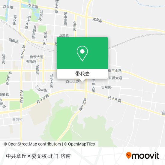 中共章丘区委党校-北门地图