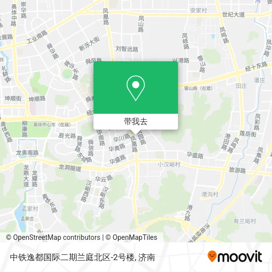 中铁逸都国际二期兰庭北区-2号楼地图