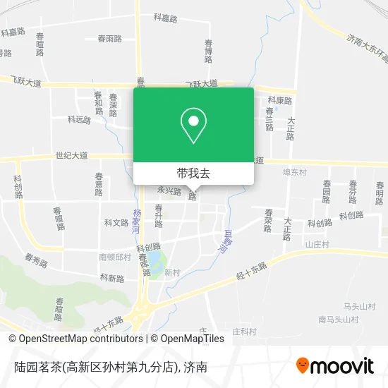 陆园茗茶(高新区孙村第九分店)地图