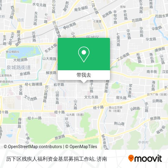 历下区残疾人福利资金基层募捐工作站地图