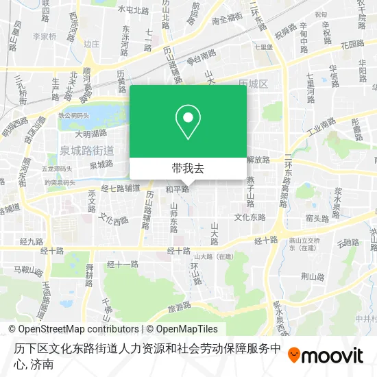 历下区文化东路街道人力资源和社会劳动保障服务中心地图