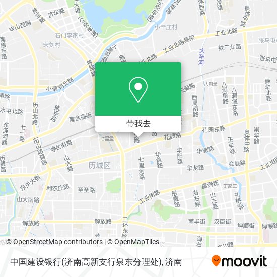 中国建设银行(济南高新支行泉东分理处)地图