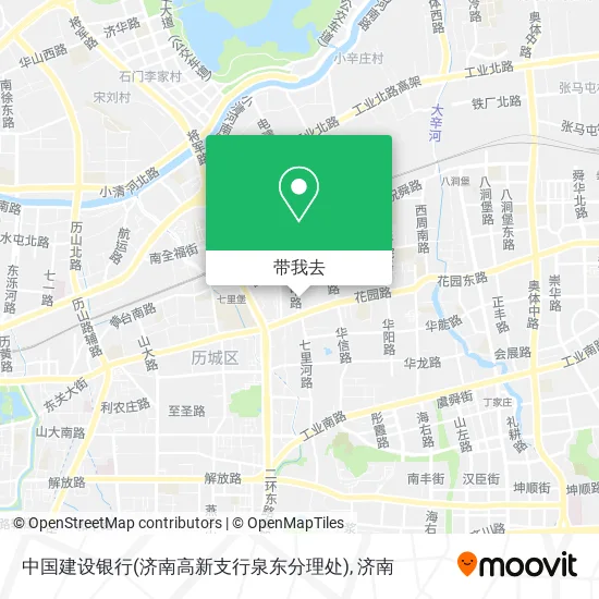 中国建设银行(济南高新支行泉东分理处)地图