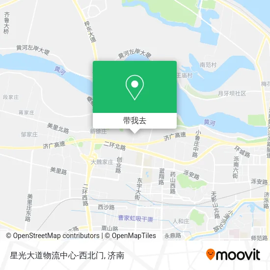 星光大道物流中心-西北门地图