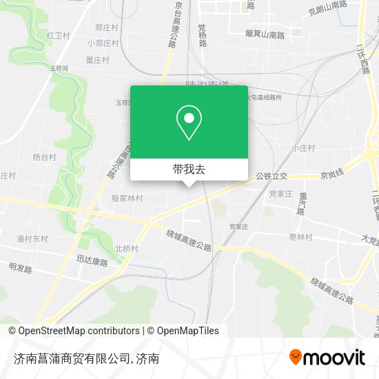 济南菖蒲商贸有限公司地图