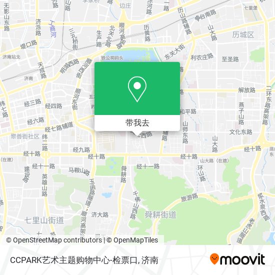 CCPARK艺术主题购物中心-检票口地图