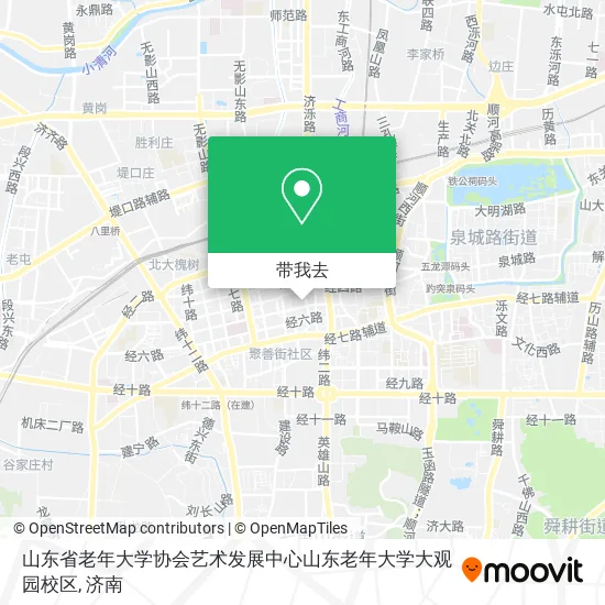 山东省老年大学协会艺术发展中心山东老年大学大观园校区地图