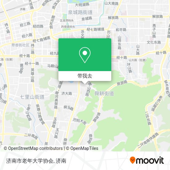 济南市老年大学协会地图