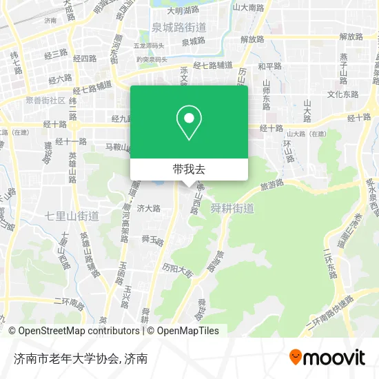 济南市老年大学协会地图
