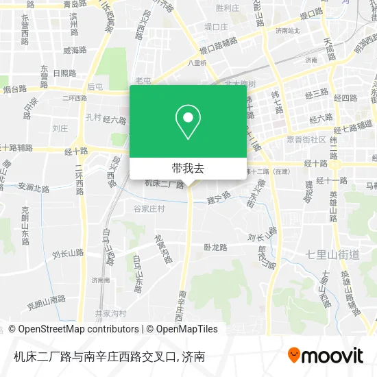 机床二厂路与南辛庄西路交叉口地图