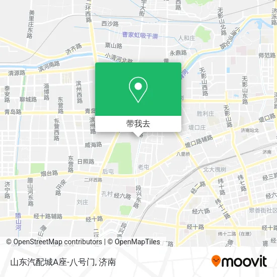 山东汽配城A座-八号门地图