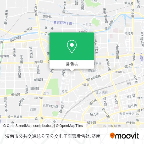 济南市公共交通总公司公交电子车票发售处地图