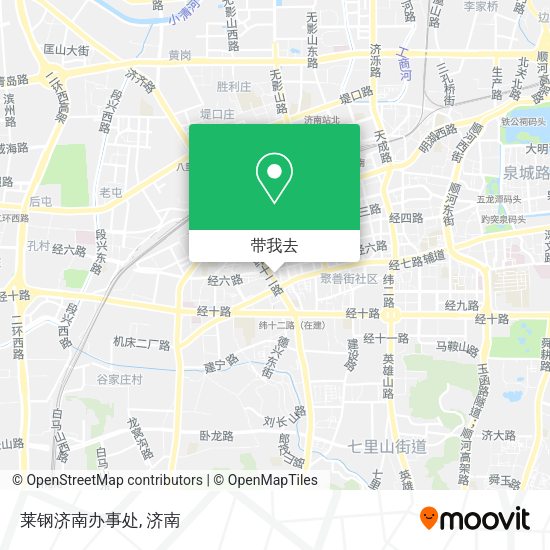莱钢济南办事处地图