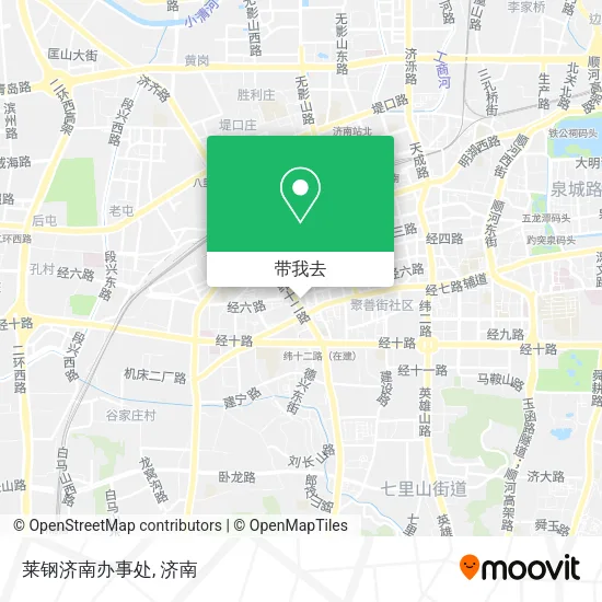 莱钢济南办事处地图