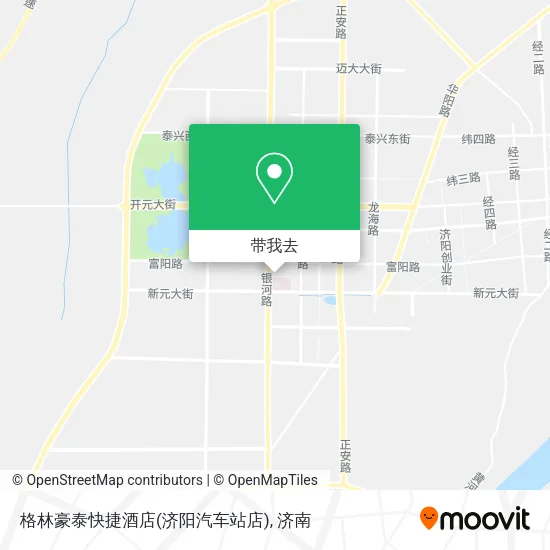 格林豪泰快捷酒店(济阳汽车站店)地图