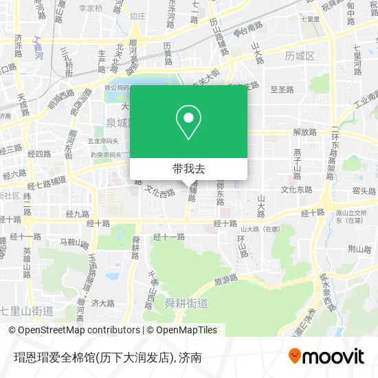 瑁恩瑁爱全棉馆(历下大润发店)地图