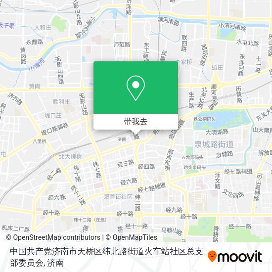 中国共产党济南市天桥区纬北路街道火车站社区总支部委员会地图