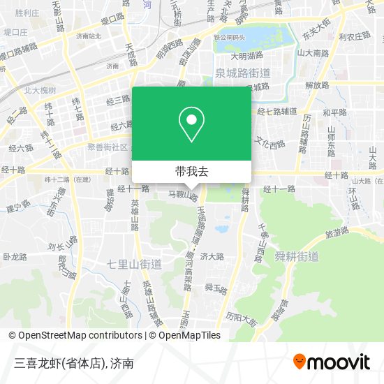 三喜龙虾(省体店)地图