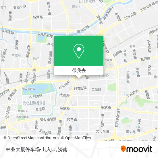 林业大厦停车场-出入口地图