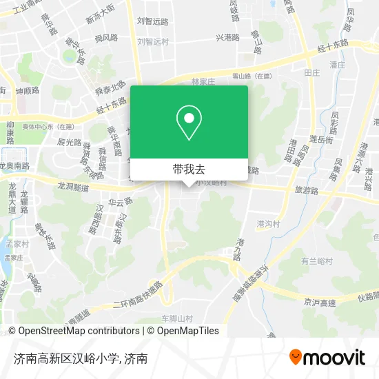 济南高新区汉峪小学地图