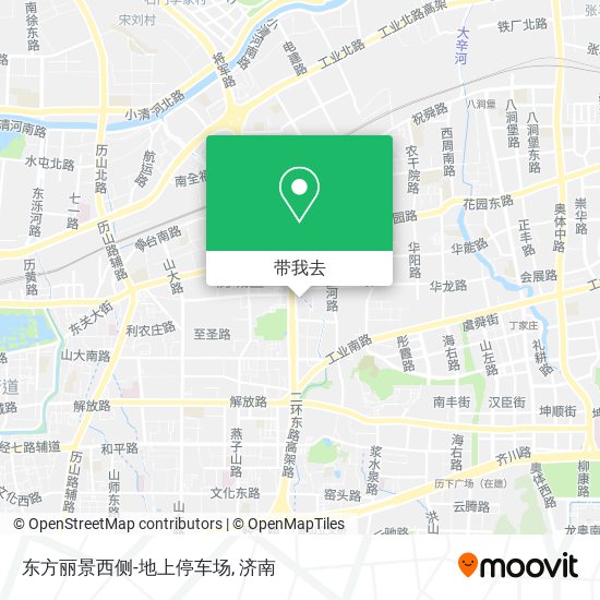 东方丽景西侧-地上停车场地图