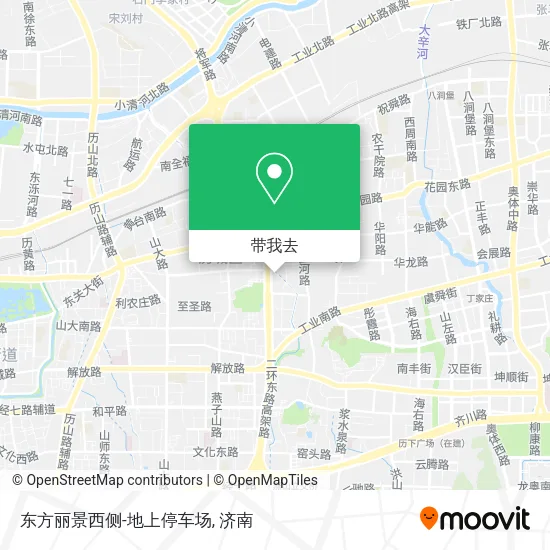 东方丽景西侧-地上停车场地图