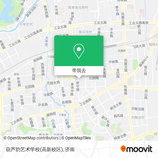 葫芦韵艺术学校(高新校区)地图