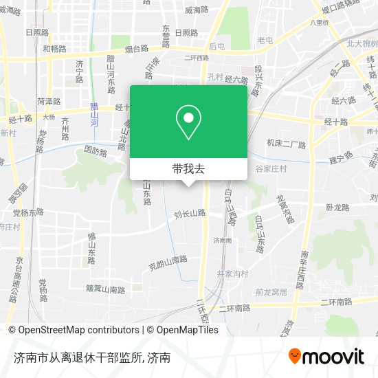 济南市从离退休干部监所地图