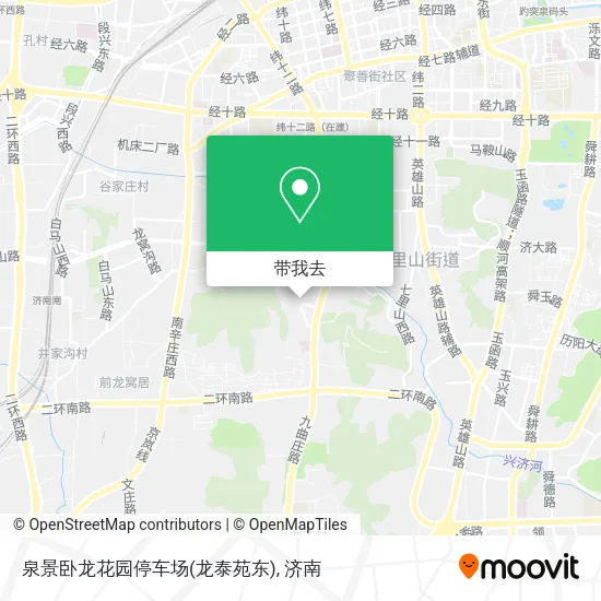 泉景卧龙花园停车场(龙泰苑东)地图