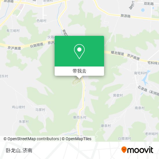 卧龙山地图