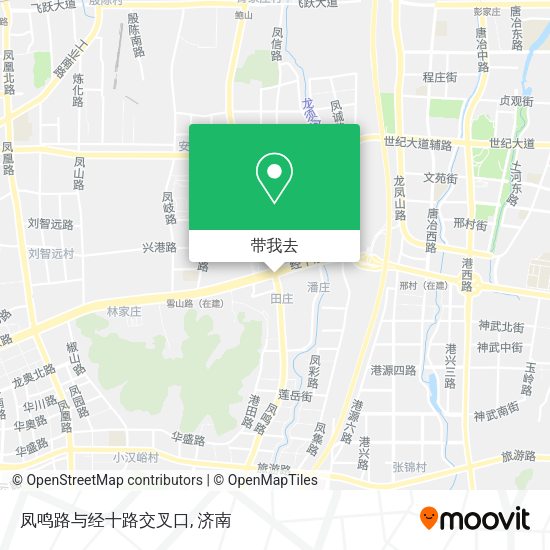 凤鸣路与经十路交叉口地图