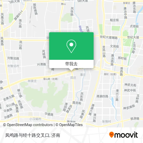 凤鸣路与经十路交叉口地图