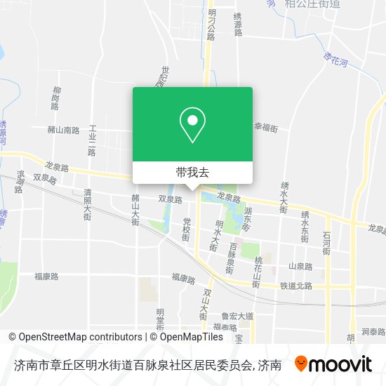 济南市章丘区明水街道百脉泉社区居民委员会地图