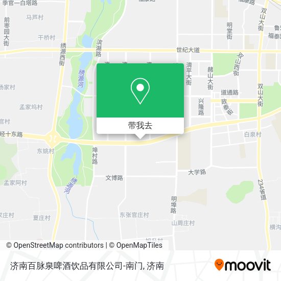 济南百脉泉啤酒饮品有限公司-南门地图