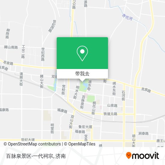 百脉泉景区-一代祠宗地图
