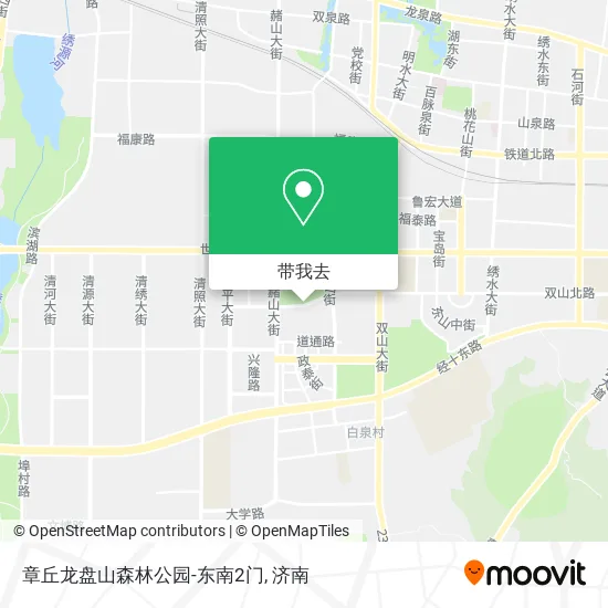 章丘龙盘山森林公园-东南2门地图