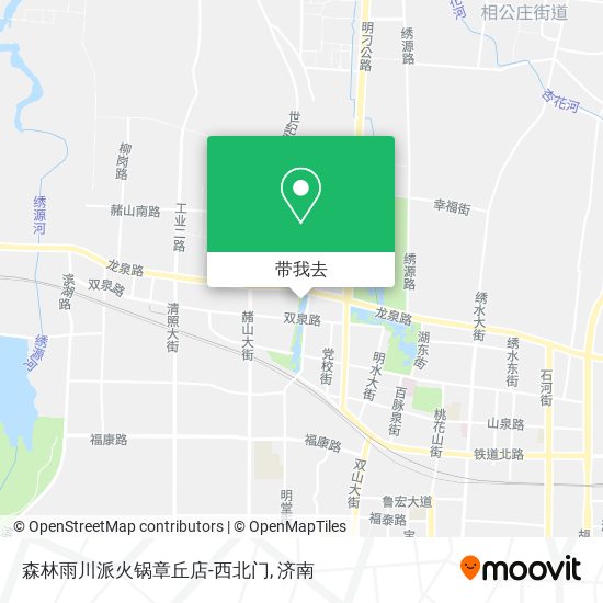 森林雨川派火锅章丘店-西北门地图