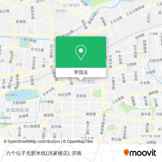 六个坛子无胶米线(洪家楼店)地图
