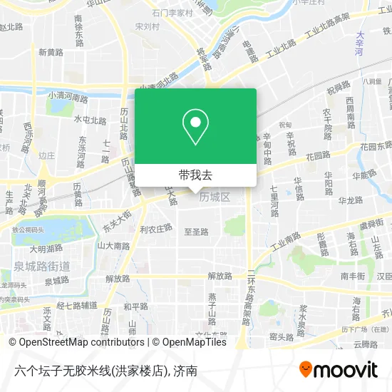 六个坛子无胶米线(洪家楼店)地图