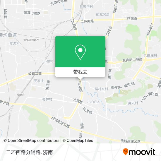 二环西路分辅路地图